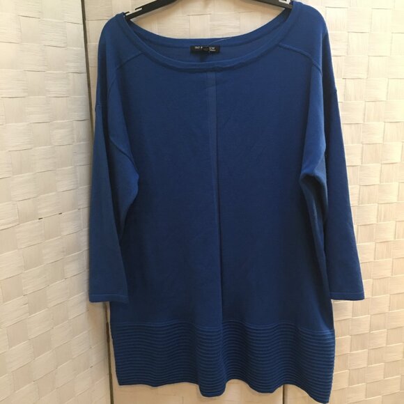 NWT Tint & Shadow blue tunic sweater 1X - Picture 1 of 8